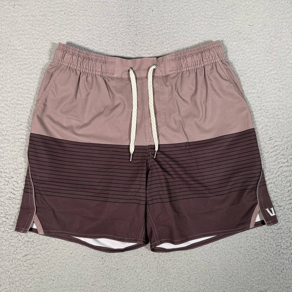 Vuori Shorts Mens Medium Mauve Trail Lined Athletic Running Elastic Waist Gym